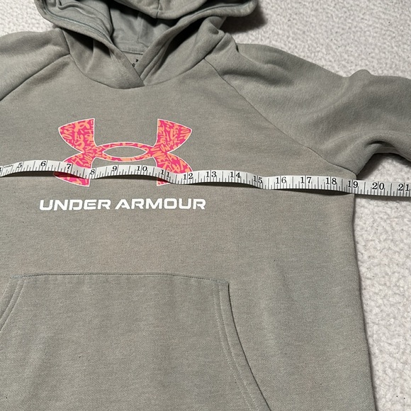 Under Armour Girls Gray Hoodie, GUC, Size Large - Picture 5 of 10